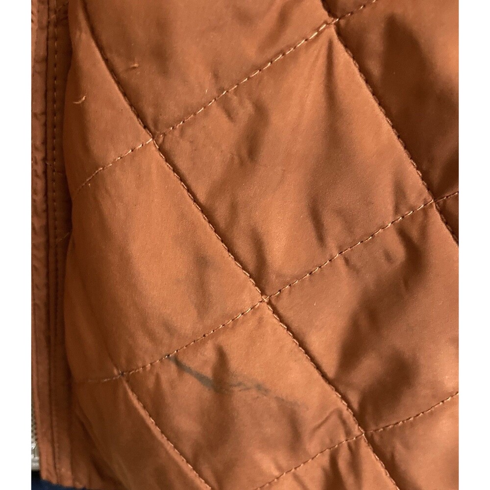 Southern Marsh men's orange red full zip vest embroidered logo size L - Picture 7 of 16